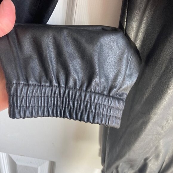 BCBGMAXAZRIA Faux leather Carpenter Joggers size Small(fits larger too) - Picture 11 of 16